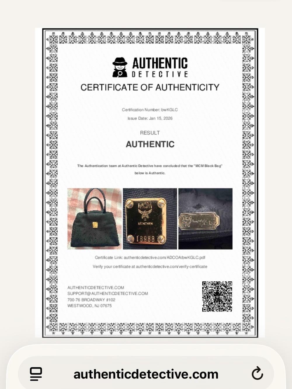 Authentic MCM Black Logo Monogram Tote w/ COA - Picture 14 of 14